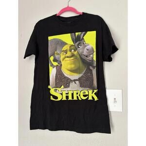 Men's Shrek and Donkey Black Shirt